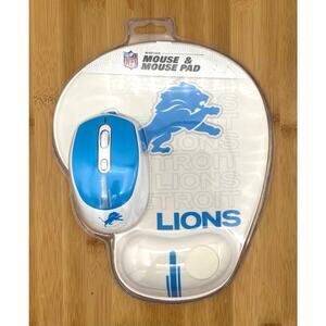 SOAR NFL Wireless Mouse and Mouse Pad Detroit Lions New in Package